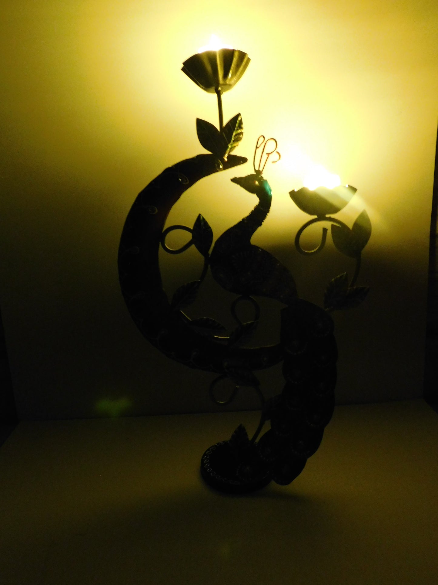 Peacock Candle Holder